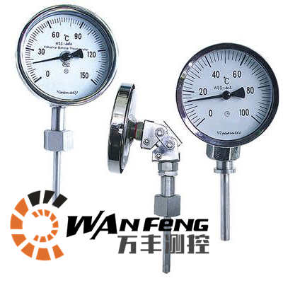 WSS-481萬向型雙金屬溫度計，WSS-481F防腐雙金屬溫度計